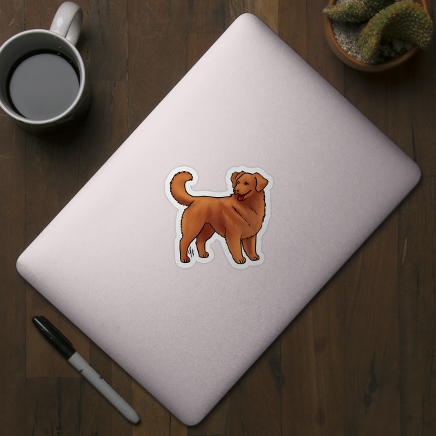 Dog - Nova Scotia Duck Tolling Retriever - Red by Jen's Dogs Custom Gifts and Designs